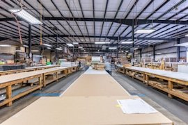 The KRS production floor in Eugene, Oregon