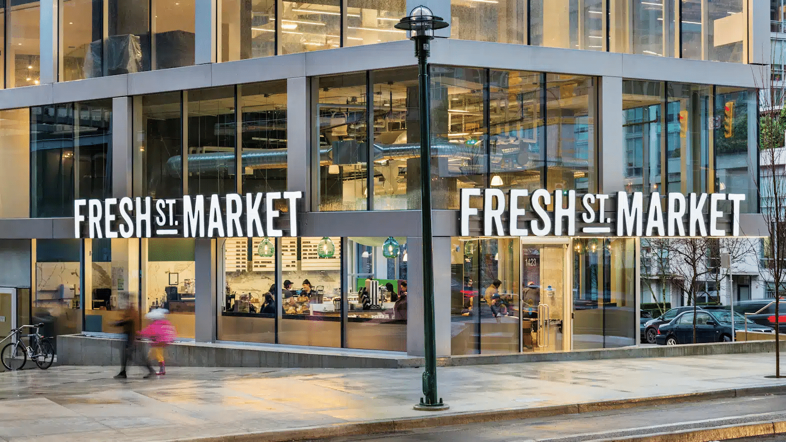 Fresh St. Market storefront exterior in Vancouver, British Columbia, designed by King Retail Solutions